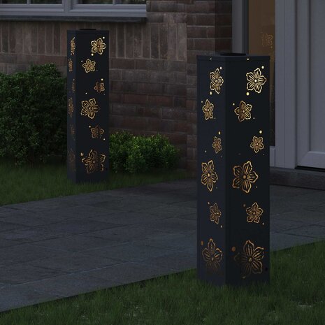 Solar LED Padverlichting 2 pcs Antraciet Koudgewalst staal 3