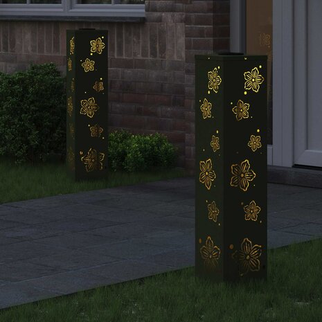 Solar LED Padverlichting 2 pcs Olijf Groen Koudgewalst staal 3
