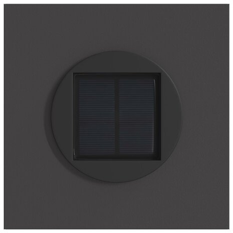 Solar LED Padverlichting 2 pcs Zwart Koudgewalst staal 7