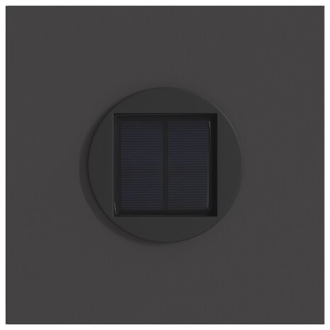 Solar LED Padverlichting 2 pcs Zwart Koudgewalst staal 7