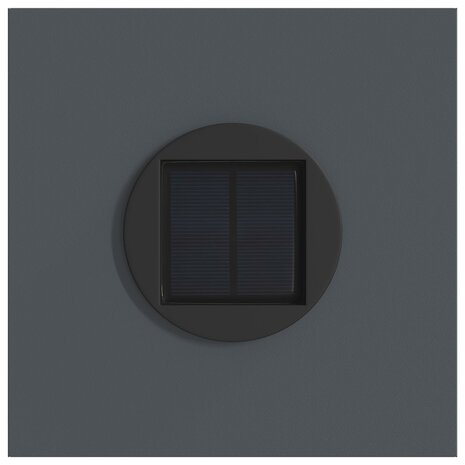 Solar LED Padverlichting 2 pcs Antraciet Koudgewalst staal 7