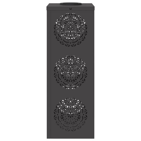 Solar LED Padverlichting 2 pcs Zwart Koudgewalst staal 6