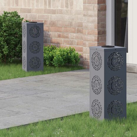 Solar LED Padverlichting 2 pcs Antraciet Koudgewalst staal 1