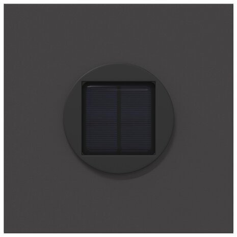 Solar LED Padverlichting 2 pcs Zwart Koudgewalst staal 7