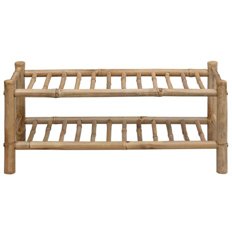 Schoenenrek met plank met opslag Naturel 68 x 28 x 30 cm Bamboe 4