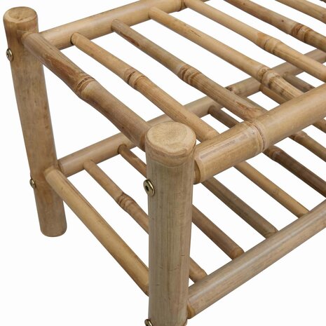 Schoenenrek met plank met opslag Naturel 68 x 28 x 30 cm Bamboe 6