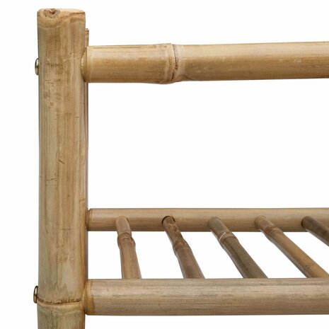 Schoenenrek met plank met opslag Naturel 68 x 28 x 63 cm Bamboe 7
