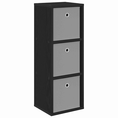 Dressoir met lade Zwart Eiken 30,5 x 27 x 84,5 cm 2