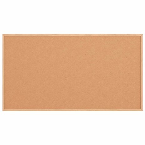 Prikbord met massief grenenhouten frame 100x55 cm 3