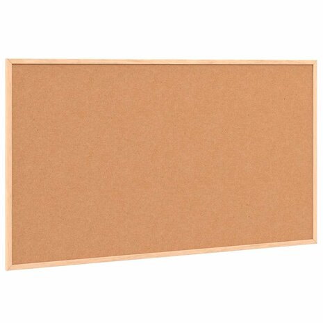 Prikbord met massief grenenhouten frame 100x55 cm 5