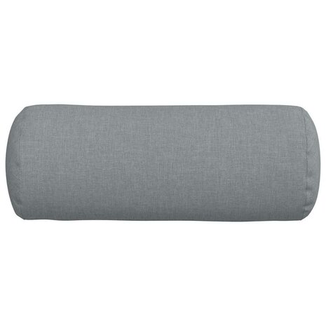 Bolster Kussens 2 stuks Lichtgrijs &Oslash; 15 x 40 cm Stof 6