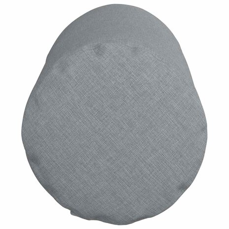 Bolster Kussens 2 stuks Lichtgrijs &Oslash; 15 x 40 cm Stof 7