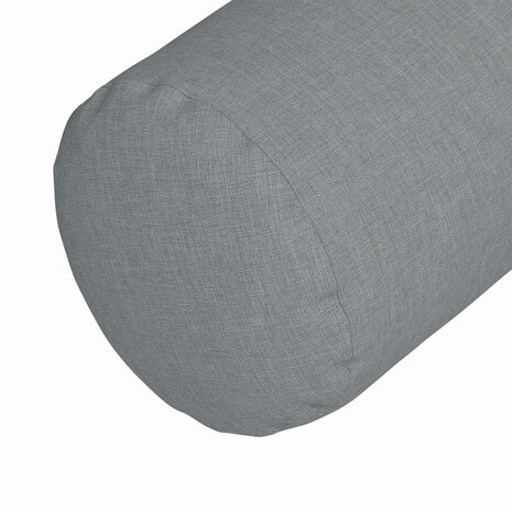 Bolster Kussens 2 stuks Lichtgrijs &Oslash; 15 x 40 cm Stof 8