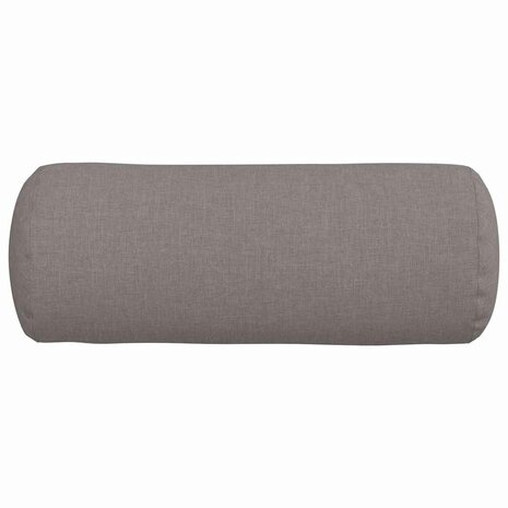 Bolster Kussens 2 stuks Taupe &Oslash; 15 x 40 cm Stof 6