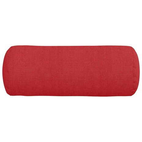Bolster Kussens 2 stuks Rood &Oslash; 15 x 40 cm Stof 6