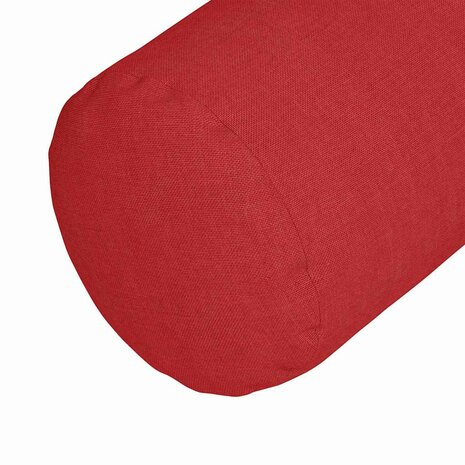 Bolster Kussens 2 stuks Rood &Oslash; 15 x 40 cm Stof 8