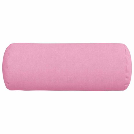 Bolster Kussens 2 stuks Roze &Oslash; 15 x 40 cm Stof 6