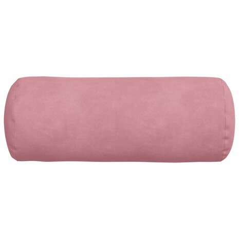 Bolster Kussens 2 stuks Roze &Oslash; 15 x 40 cm Cordstof 6
