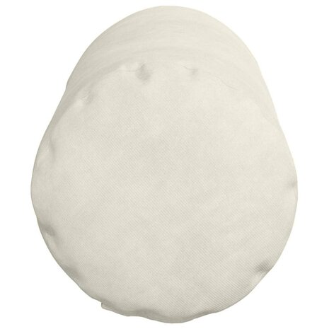 Bolster Kussens 2 stuks Cr&egrave;me &Oslash; 15 x 40 cm Cordstof 7