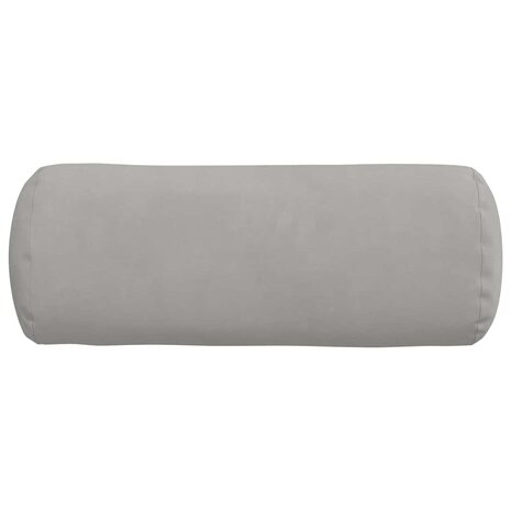Bolster Kussens 2 stuks Lichtgrijs &Oslash; 15 x 40 cm Microvezel Stof 6