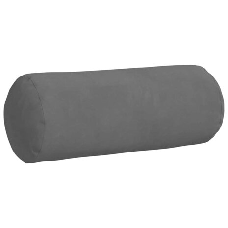 Bolster Kussens 2 stuks Donkergrijs &Oslash; 15 x 40 cm Microvezel Stof 5