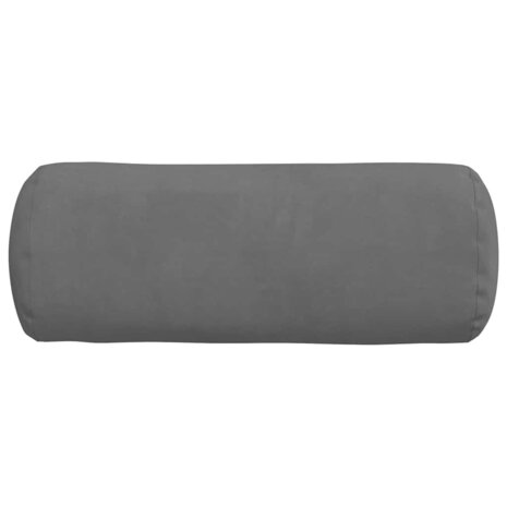 Bolster Kussens 2 stuks Donkergrijs &Oslash; 15 x 40 cm Microvezel Stof 6