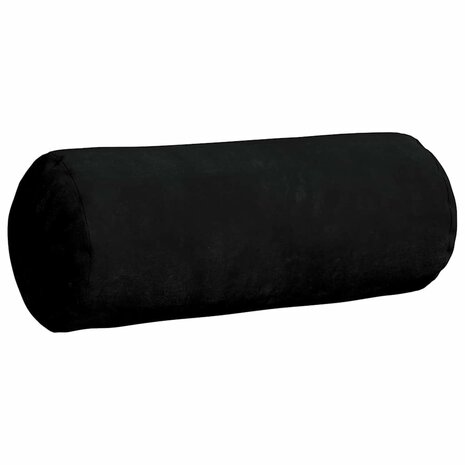 Bolster Kussens 2 stuks Zwart &Oslash; 15 x 40 cm Microvezel Stof 5