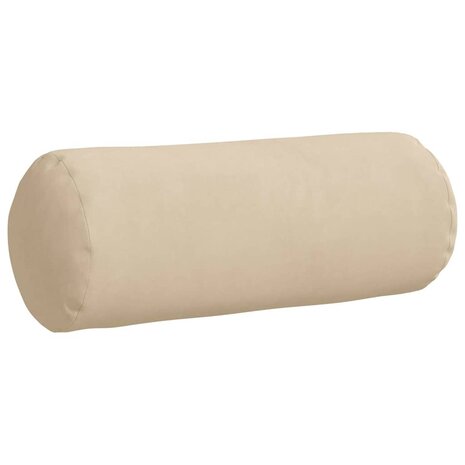 Bolster Kussens 2 stuks Cr&egrave;me &Oslash; 15 x 40 cm Microvezel Stof 5