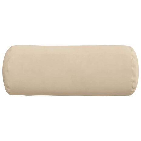 Bolster Kussens 2 stuks Cr&egrave;me &Oslash; 15 x 40 cm Microvezel Stof 6