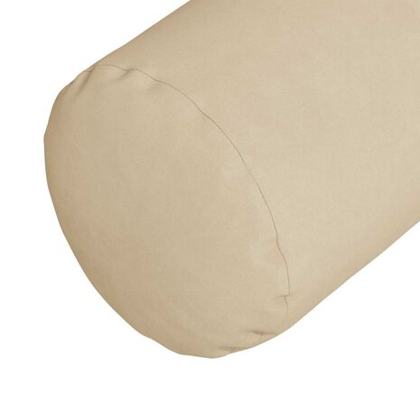 Bolster Kussens 2 stuks Cr&egrave;me &Oslash; 15 x 40 cm Microvezel Stof 8