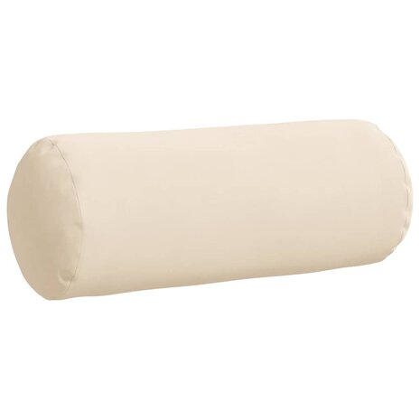 Bolster Kussens 2 stuks Beige &Oslash; 15 x 40 cm Microvezel Stof 5