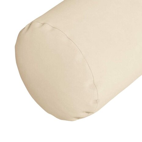 Bolster Kussens 2 stuks Beige &Oslash; 15 x 40 cm Microvezel Stof 8