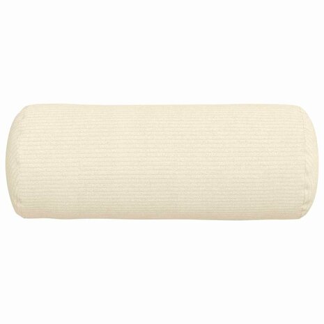 Bolster Kussens 2 stuks Cr&egrave;me &Oslash; 15 x 40 cm Cordstof 6