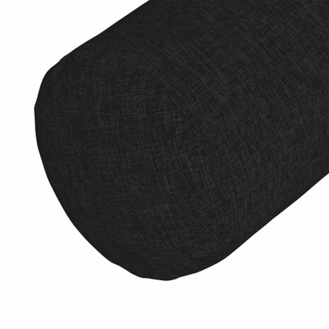 Bolster Kussens 2 stuks Zwart &Oslash; 25 x 70 cm Stof 7