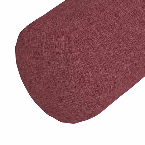 Bolster Kussens 2 stuks Wijnrood &Oslash; 25 x 70 cm Stof 8