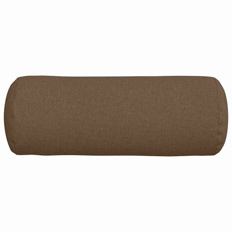 Bolster Kussens 2 stuks Bruin &Oslash; 25 x 70 cm Stof 6