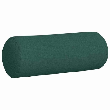 Bolster Kussens 2 stuks Donkergroen &Oslash; 25 x 70 cm Stof 5