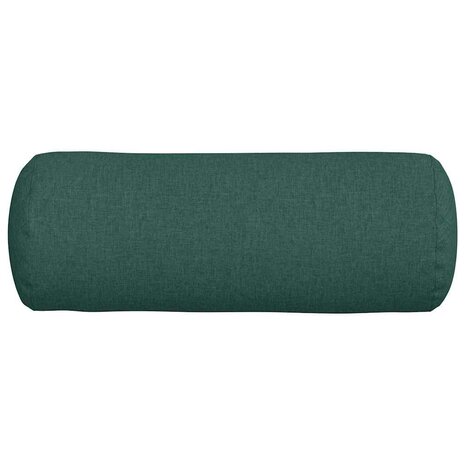 Bolster Kussens 2 stuks Donkergroen &Oslash; 25 x 70 cm Stof 6