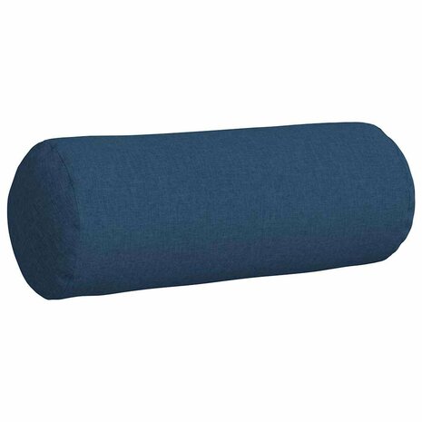 Bolster Kussens 2 stuks Blauw &Oslash; 25 x 70 cm Stof 5