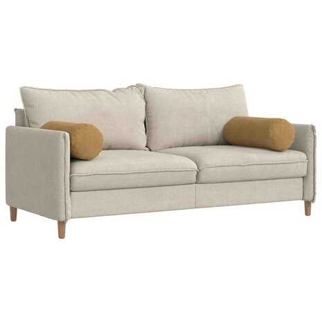 Bolster Kussens 2 stuks Bruin &Oslash; 25 x 70 cm Cordstof 3