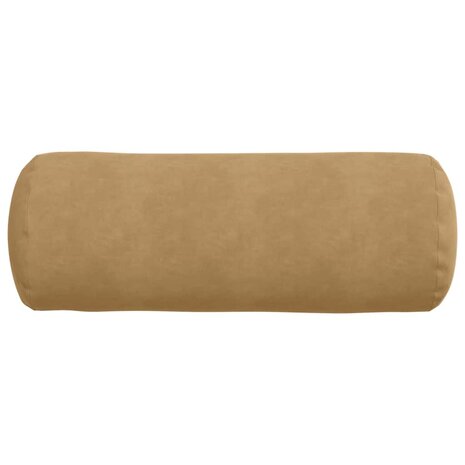 Bolster Kussens 2 stuks Bruin &Oslash; 25 x 70 cm Cordstof 6