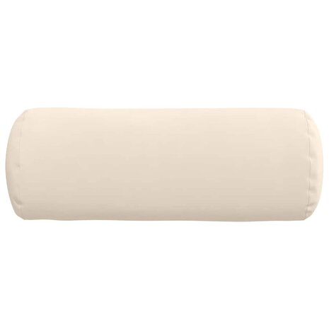 Bolster Kussens 2 stuks Beige &Oslash; 25 x 70 cm Microvezel Stof 6