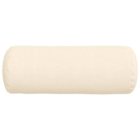 Bolster Kussens 2 stuks Cr&egrave;me &Oslash; 25 x 70 cm Cordstof 6