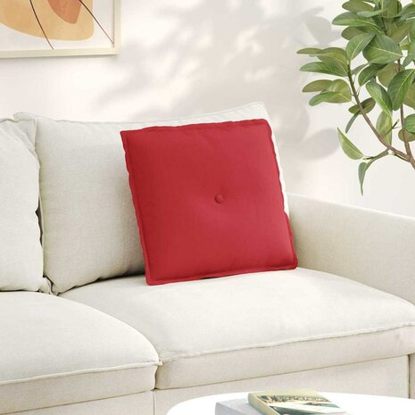 Rugkussen Rood 50 x 19 x 45 cm Stof 1