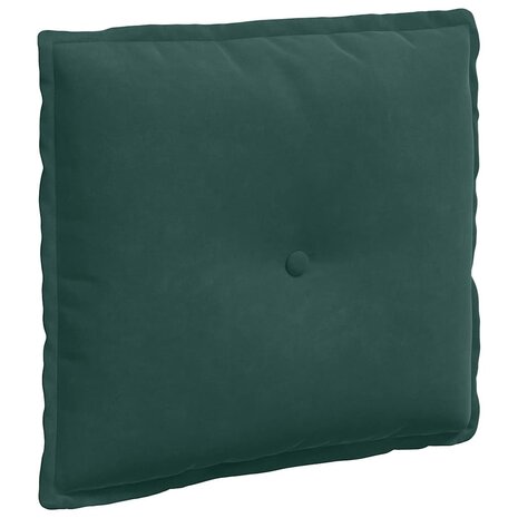 Rugkussen Donkergroen 50 x 45 cm Cordstof 2