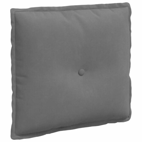Rugkussen Donkergrijs 50 x 45 cm Microvezel Stof 2