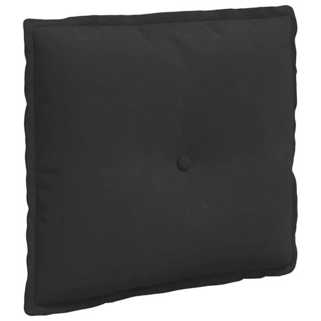 Rugkussen Zwart 50 x 45 cm Microvezel Stof 2