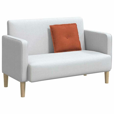 Rugkussen Rood-oranje 50 x 45 cm Cordstof 3