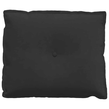 Rugkussen Zwart 60 x 50 cm Microvezel Stof 5