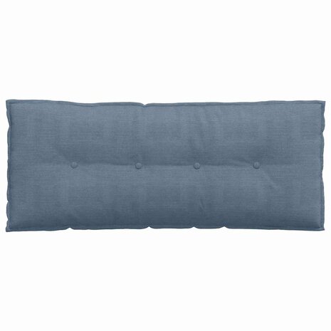 Rugkussen Blauw 120 x 50 cm Cordstof 6